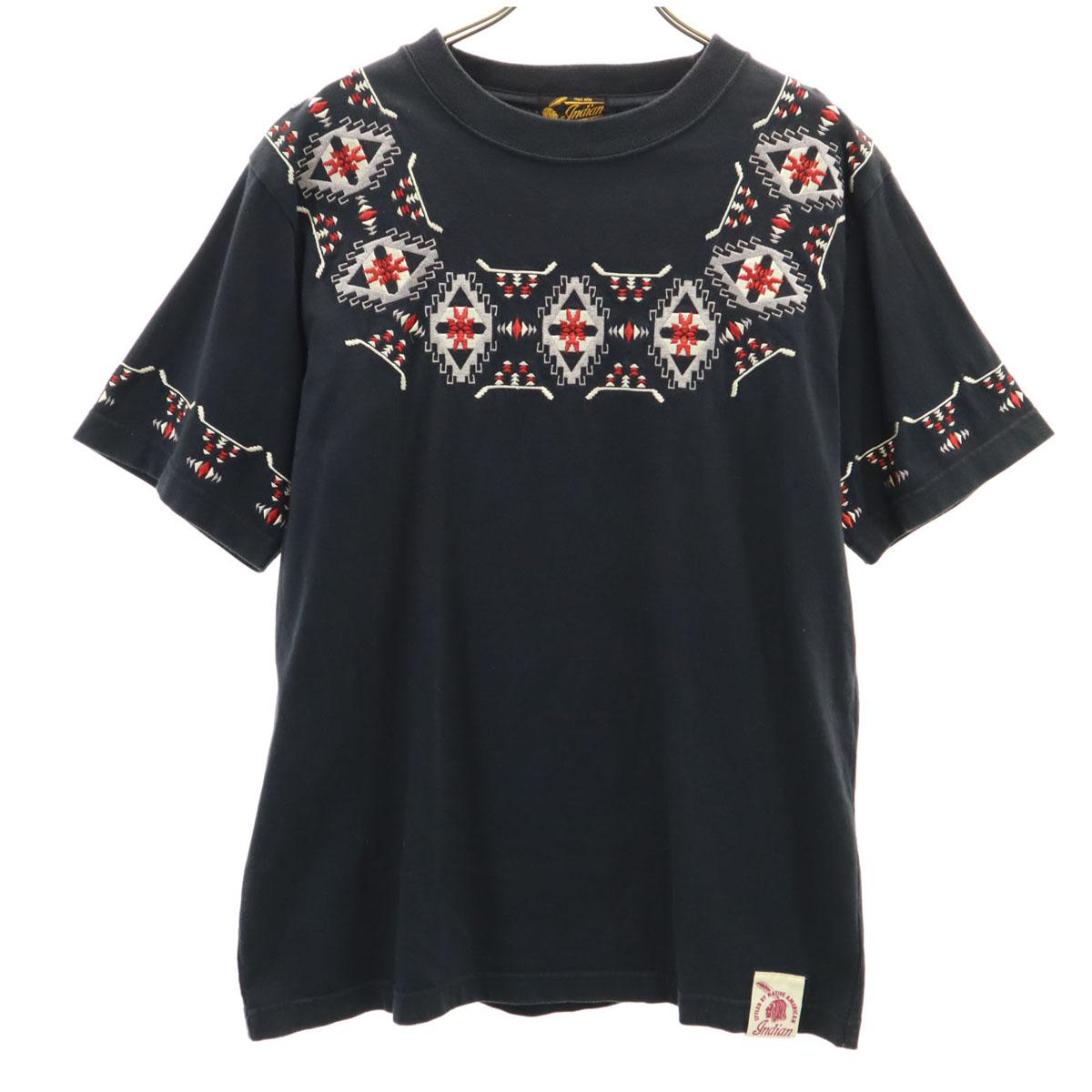 

Indian Native American Embroidery Short sleeve T-shirt L Toyo Enterprise Men s Used