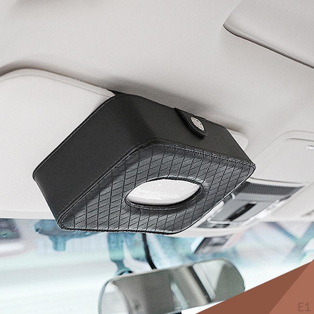 Box Holder Paper Napkin Clip PU Leather Great Gift