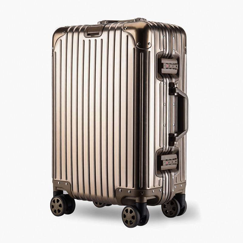 Slightly Flawed Aluminum-Magnesium Carry-on Trolley with Universal Wheels