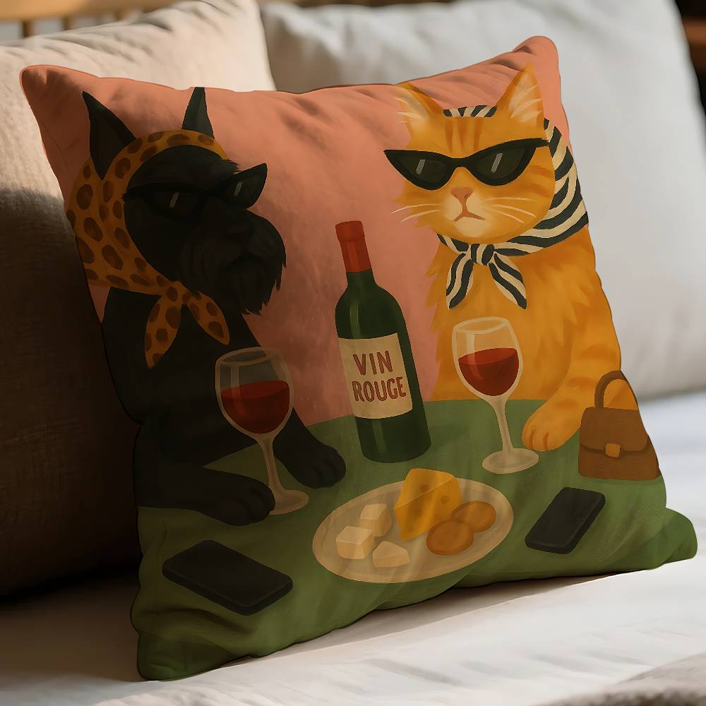 Henri Matisse Cat Pillow Case Throw Pillow Cover Nordic Vintage Style Cushion Covers Home Living Room Sofa Couch Seat