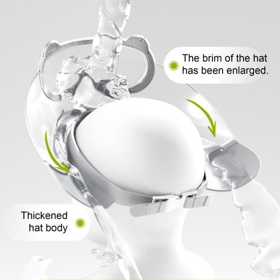 Bonnet de Lavage pour Bébé Imperméable Chapeau de Bain Bord en Silicone Sans BPA Qualité Alimentaire Bandeau Réglable Protection Douce pour Yeux Oreilles pour Bébés Jeunes Enfants Douche Douce