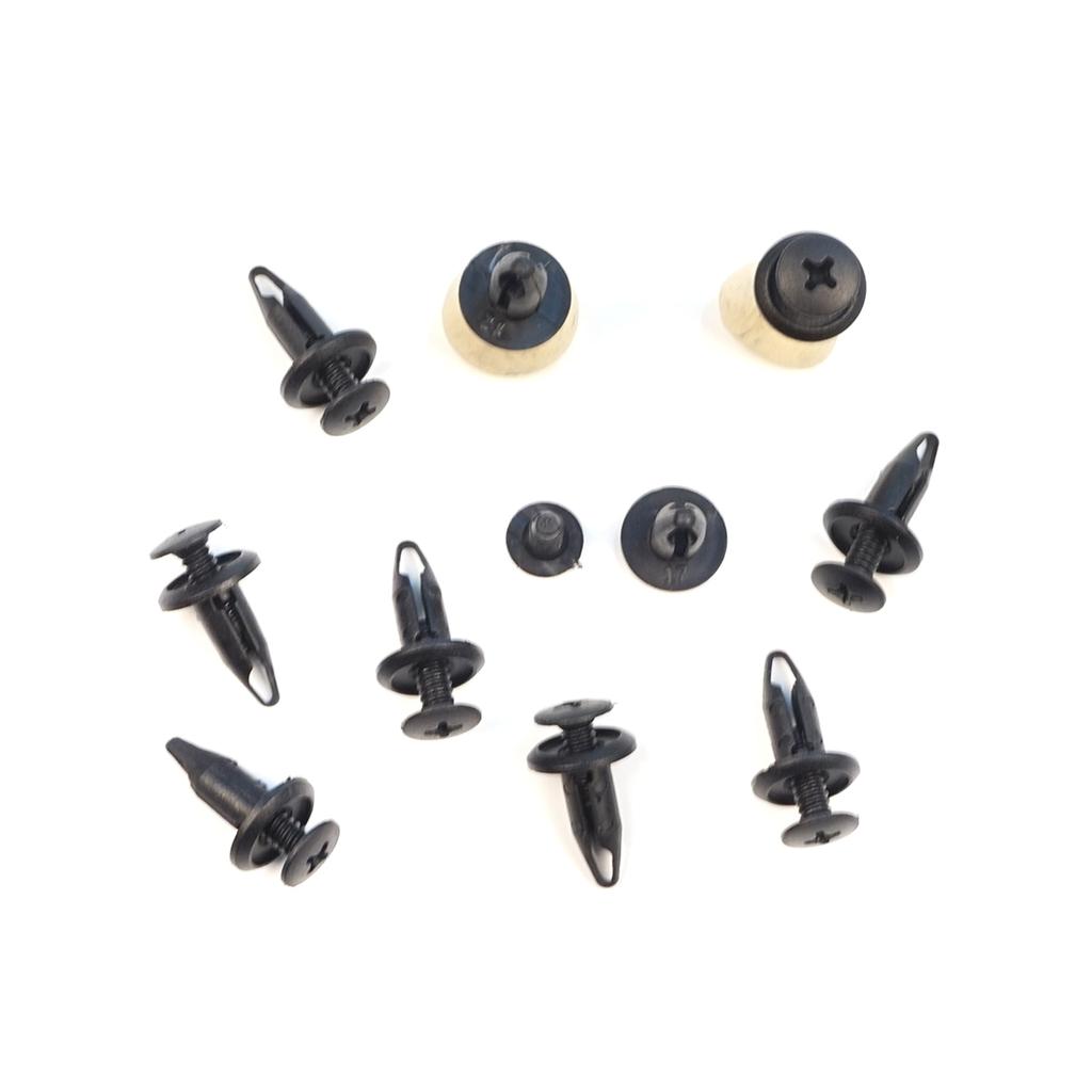 ECF5078 10 Pieces Push-Type Retainer Fastener Fixing Clips for Ford Focus Mondeo Transit Ka Connect Custom W703243-S300 1060989