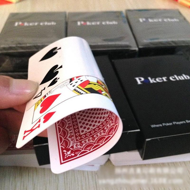 100% PLASTIC New Poker Size Good Playing Cards Excellent