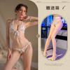 New sexy three-point erotic underwear free bikini open crotch temptation large size women's suit