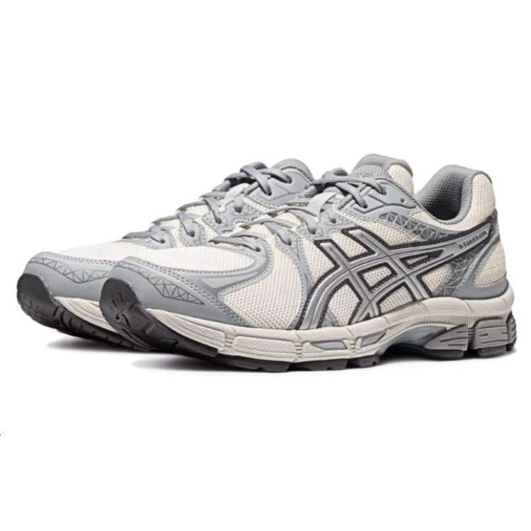 Asics Gel-Exalt 2 Comfortable Fashion Fabric Synthetic Leather Low-Top Casual Running Shoes Men Sneakers White Blue Gray 1011B918-101