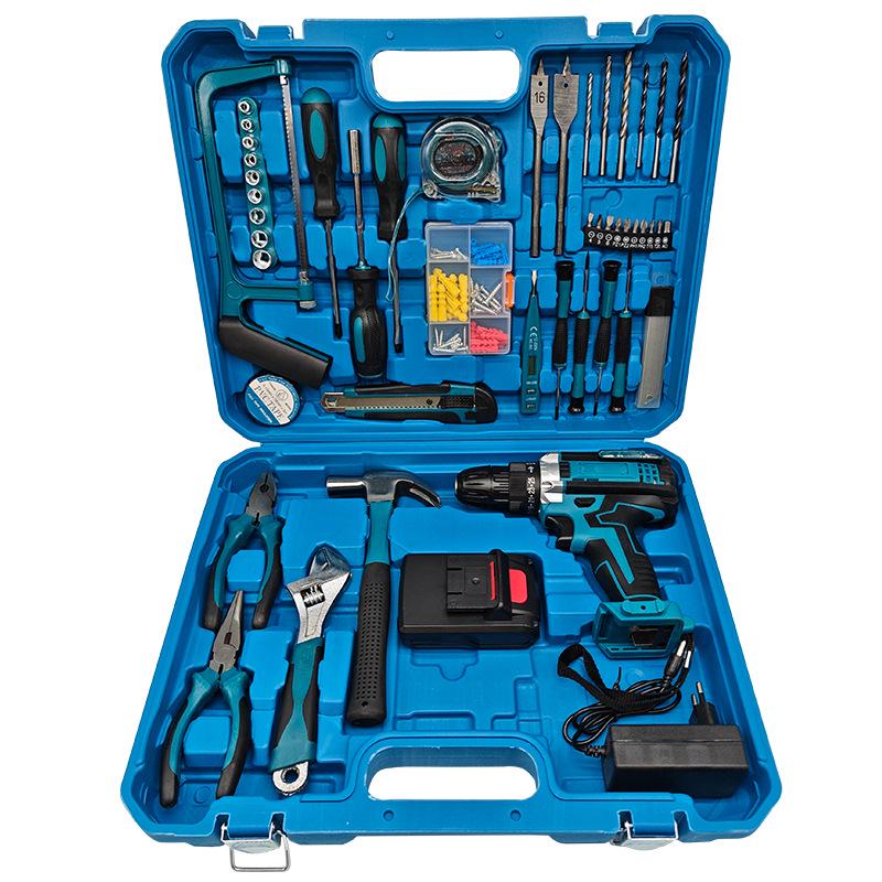 High-Power Cordless Lithium Drill & Multifunctional Electric Screwdriver Set