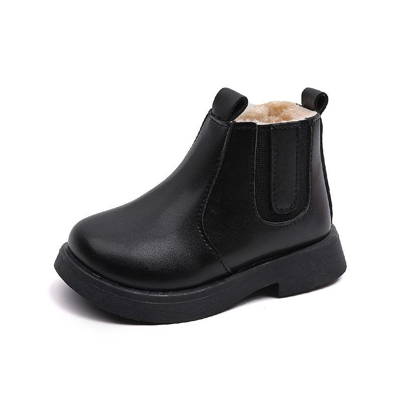 New Girls' Sweet & Cool British Style – Boys' Winter Soft-Sole Toddler Boots, Fashionable Versatile Trendy Design