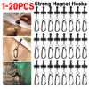 1-20X Outdoor Strong Magnetic Hook Skylight Tent Strong Magnetic Buckle Multi-Purpose Camping Light Hook D Mountaineering Buckle