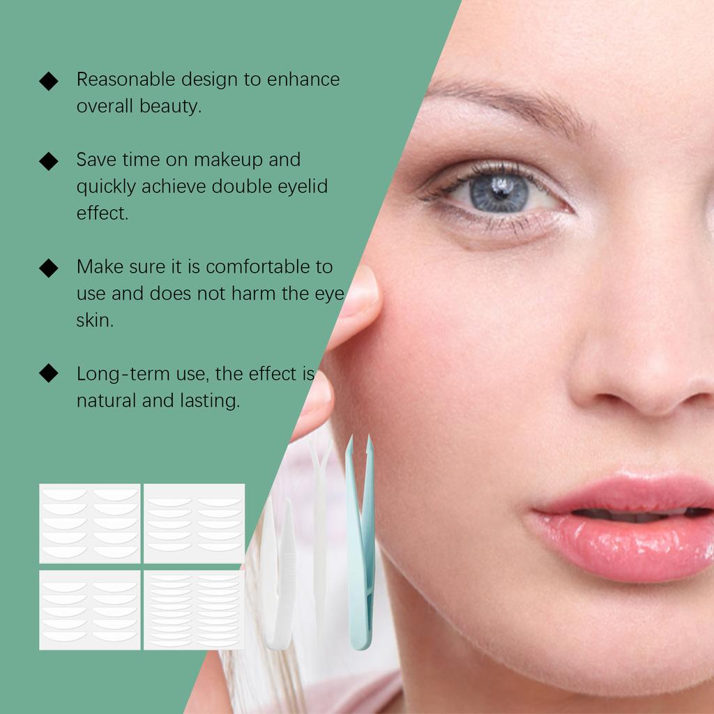 Eelhope Double Eyelid Tape Set, Eye Makeup, Skin-Colored, Self-Adhesive, Firm, Natural, Comfortable, Gentle, Breathable