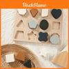 Brinquedo de Quebra-Cabeça Infantil de Silicone de Grau Alimentício com Blocos Geométricos Para Educação Infantil e Brincadeira entre Pais e Filhos