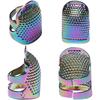 Vintage Thimble Metal Adjustable Finger Protector Sewing Quilting Hand Fingertip Thimble Cover