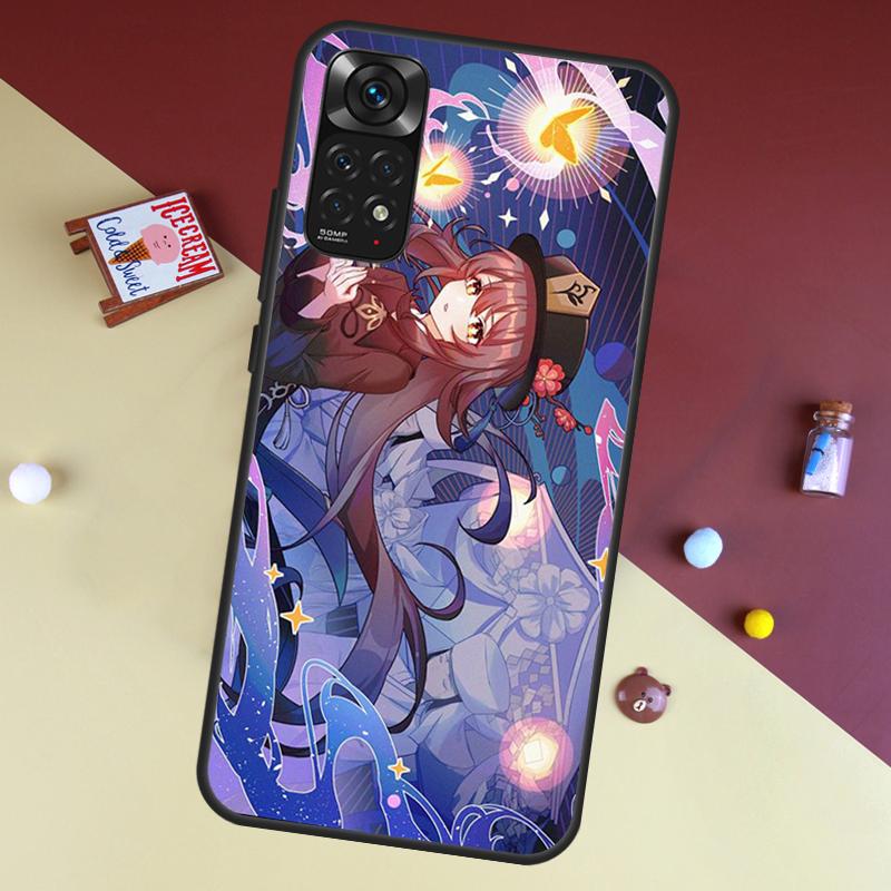 Hu Tao Genshin Impact Case For Xiaomi Redmi Note 8 9 12 10 11 Pro 8T 9S 10S 11S Cover For Redmi 9 10 9A 9C 10C