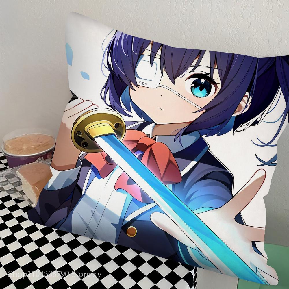 Takanashi Rikka Animation Take On Me Pillow Case Square Pillow Bedroom Sofa Leisure Comfort Cushion Living Room Home Decoration