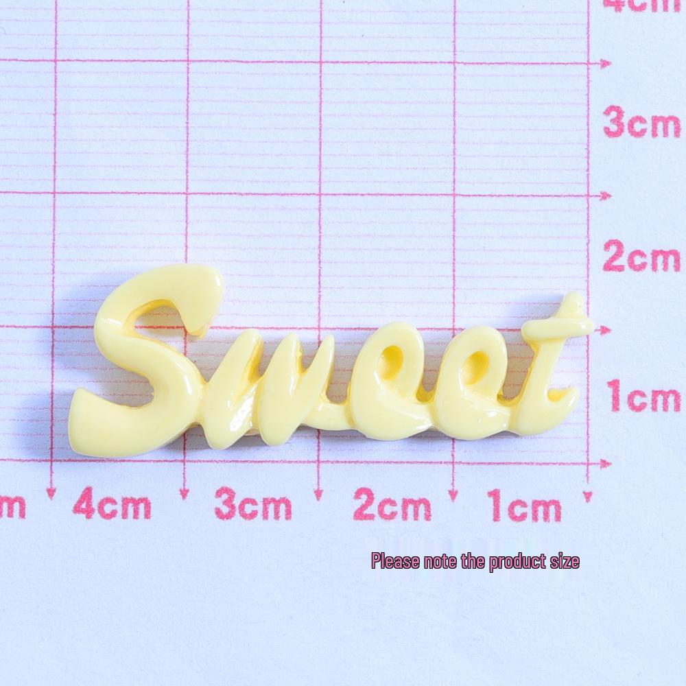 Sweet Word Handmade Glossy DIY Cream Glue Resin Accessories for Phone Cases and Hair Clips