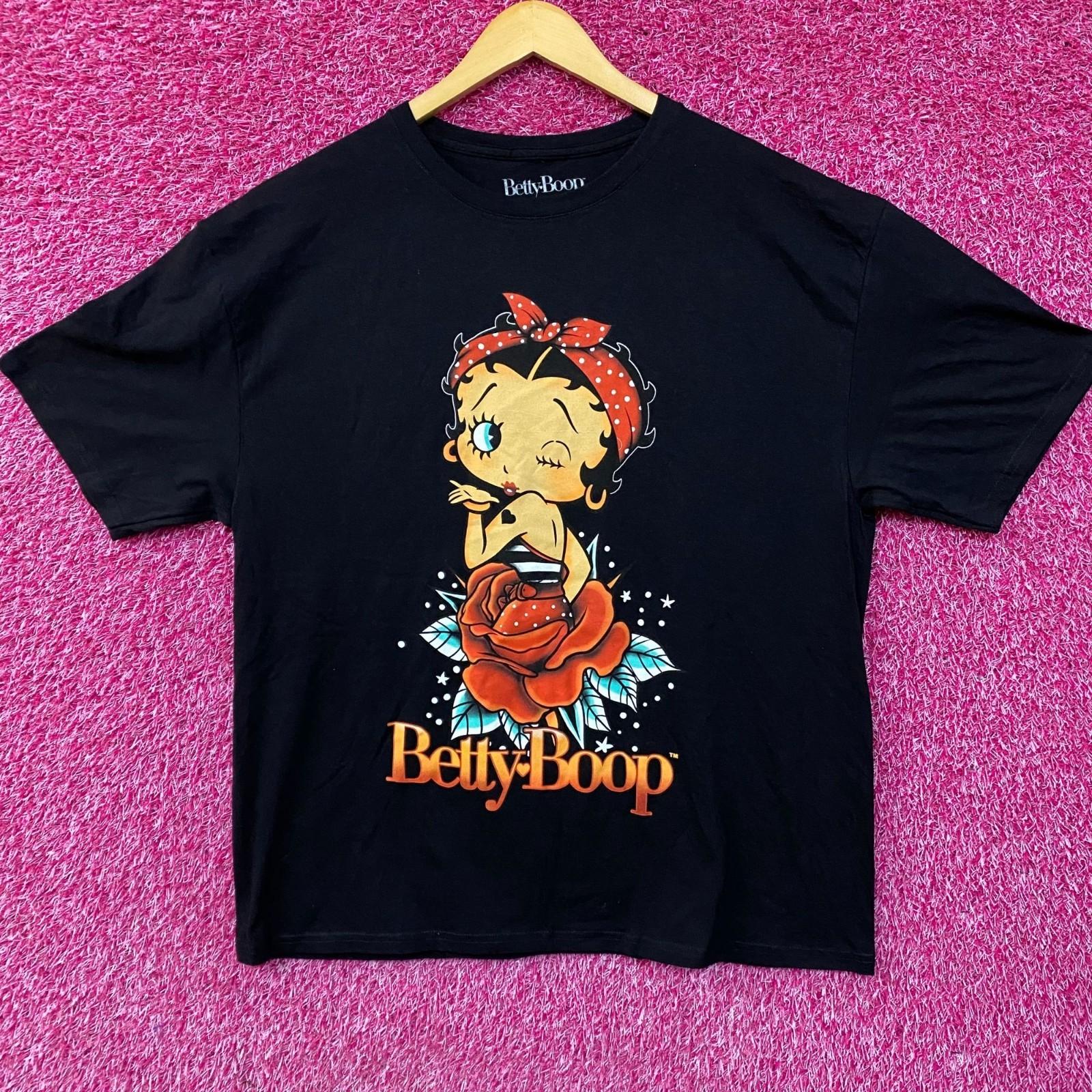 Betty Boop Dream In Rose Pin Up Retro 100% Cotton T-shirt Mens Tees Top 2XL