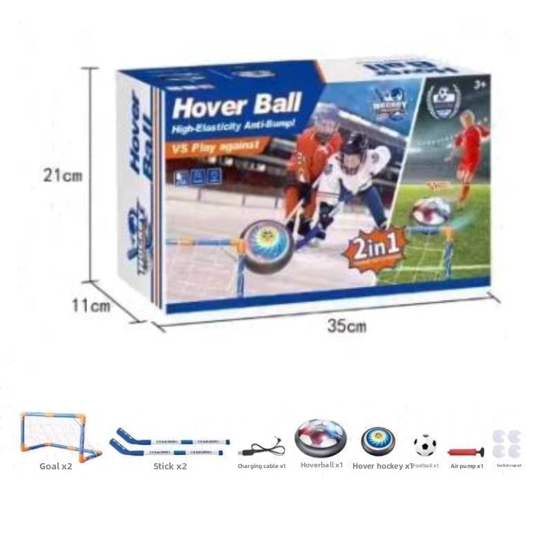 Football Hovering Hockey Toy Set Rechargeable Led With Goal For Gift Childrens