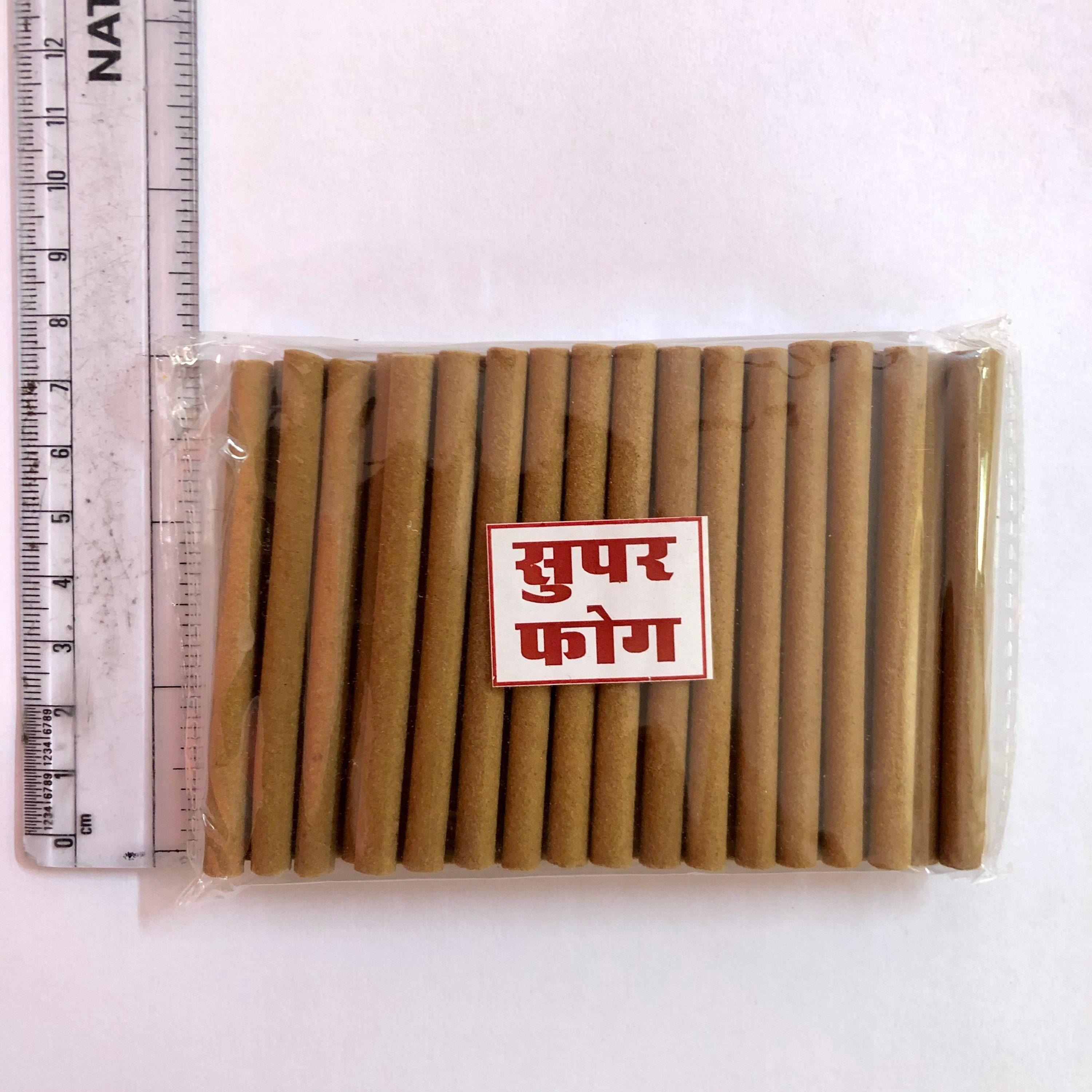 Indian FOG FOGG DHOOP Incense Sticks 45-50 pc Meditation Puja Yoga- traditionally hand rolled Free Ship Pack of 1