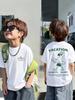 Boys' Cartoon Pattern Short Sleeve T-Shirt Loose Fit Summer Casual Wear Fashion Casual Round Neck T-Shirt Children's Clothing