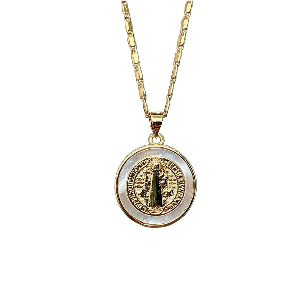 Shell Guadalupe Portrait Pendant DIY Jewelry Accessories European and American Necklace Pendant Gift Jewelry