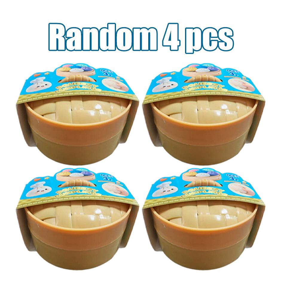 1-4pcs Colorful Simulated Dumpling Squishy Relaxing  Antistress Enhance Happiness Rebound Squeeze  Toy