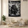 Johnny Hallyday Musical Legend Tapestry Fashion Print Background Cloth Background Wall Hanging Cloth Work Of Art Atmospheric Background Cloth