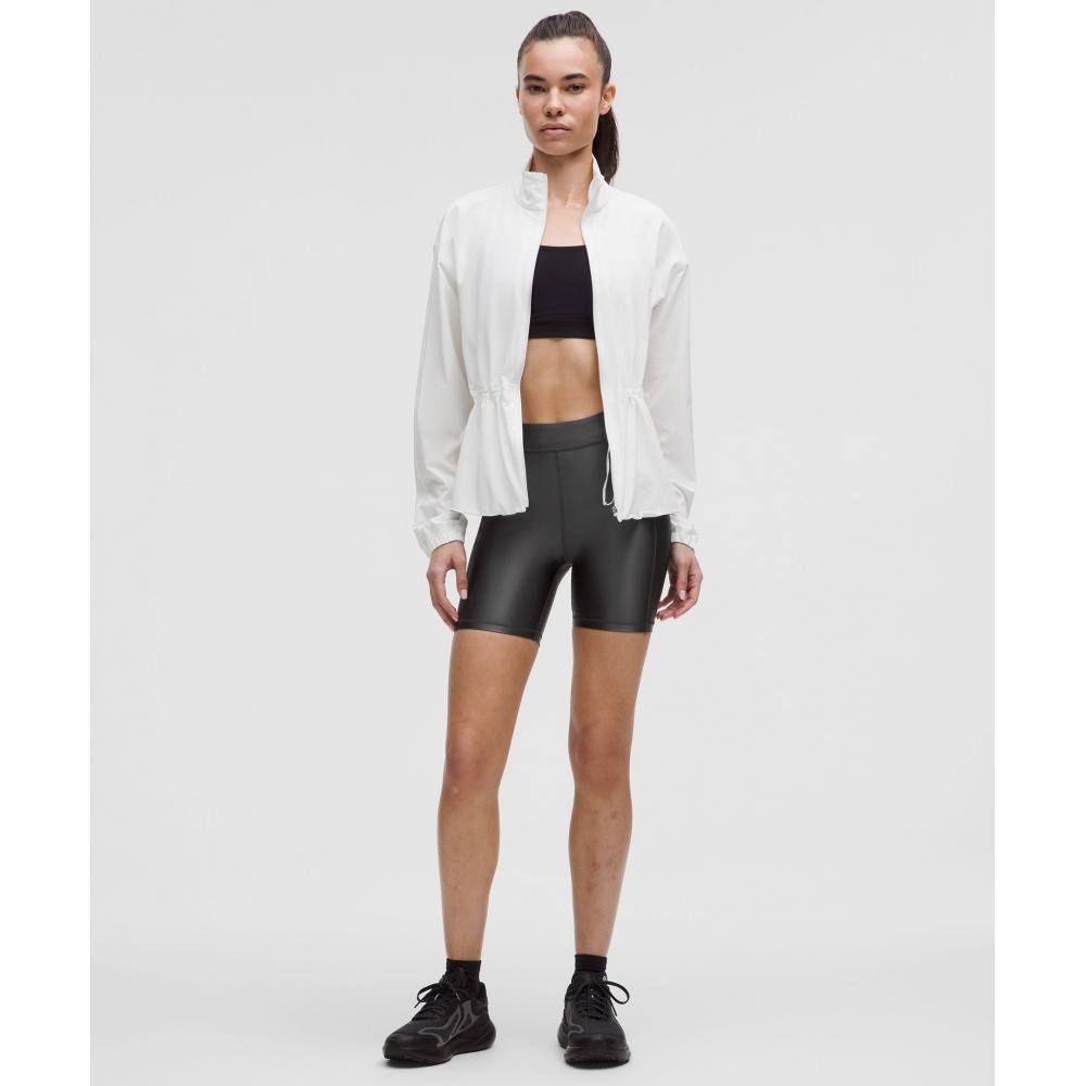 Lululemon Satin Shine High Rise Short 6  Graphite Grey