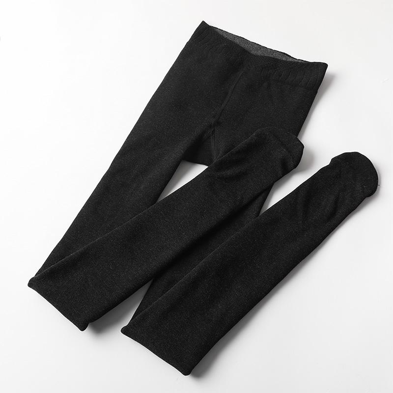 2022 Women Fall Winter Warm Legging Pants Pantyhose High Waist Super Elastic Stretch Soft Thicken Thermal Plus Velvet Slim Solid Color