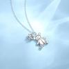 Bear pendant necklace female niche design Korean version collarbone chain sweater chain for girlfriend New Year's gift