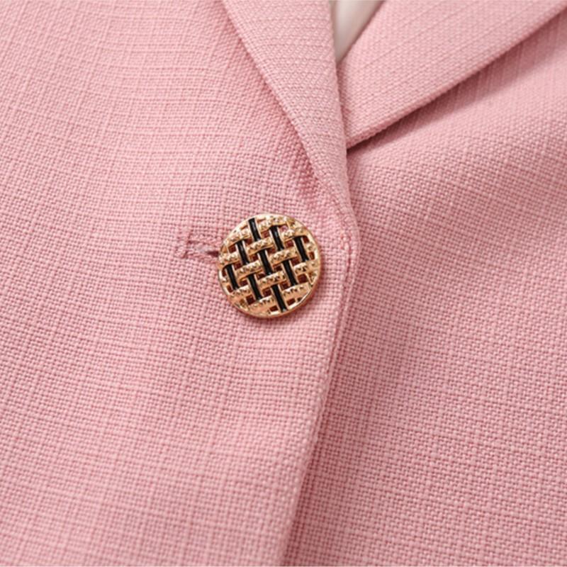 Blazer Da Donna Abbigliamento Taglia Forte Autunno Elegante Chic Giacca da Abito con Colletto Sartoriale Moda
