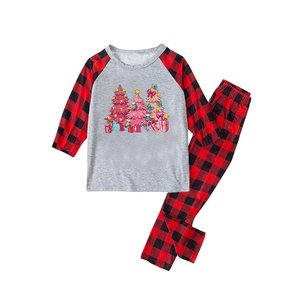 Christmas Print Family Matching Long Sleeved Parent-child Suit Home Clothes Suit Fall