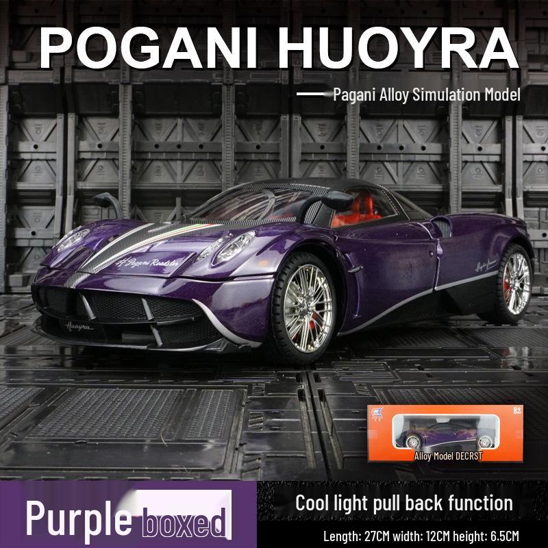 

Chezhi CZ18092 Модель суперкара из сплава Pagani Chinese Dragon со звуковыми и световыми эффектами и инерционным механизмом. фиолетовый