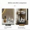 Triangular Shower Corner Shelf Free Punching Bathroom Glass Shelf Bathroom Storage Rack  Toilet