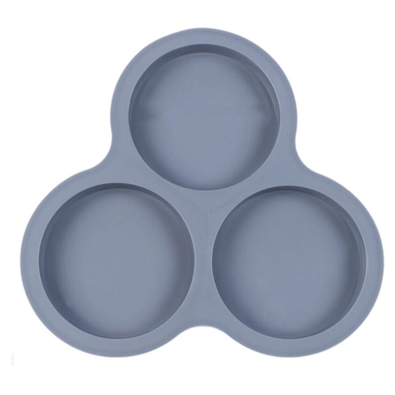 

Food Grade Silicone Round Cake Pan Oven Safe Baking Dish Perfect For Cakes Jellies Puddings Dessert Bakeware темно-сірий колір