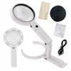 Lupe 8x LED Ständer USB-betrieben/Batterien 11x Lampe