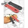 1 Set Wire Brush Oven Scraper Set Anti-scratch Anti-slip Handle Smooth Stainless Steel Grease Remover Gap Cooker Hood Hearth Kitchen Cleaning Tool