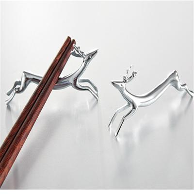 Metal Chopstick Rest Pillow Alloy Puppy Deer Chopstick Holder Creative Tableware Chopstick Rack Hotel Table Dining Cutlery Stand