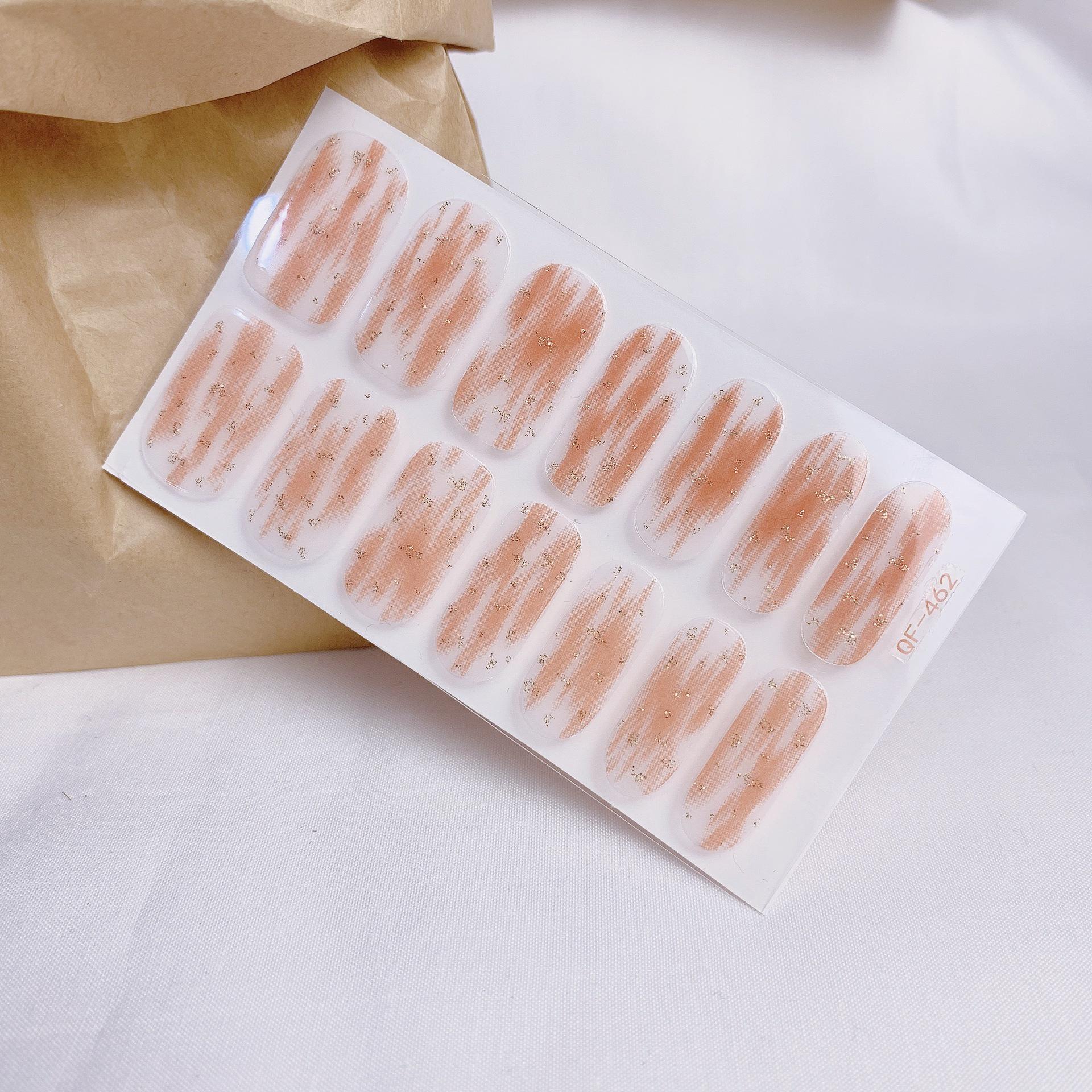 

Naked Powder Прозрачные постепенные наклейки для ногтей Наклейки для ногтей Матовые наклейки для ногтей Morandi Можно отрывать Водонепроницаемые наклейки для ногтей QF462