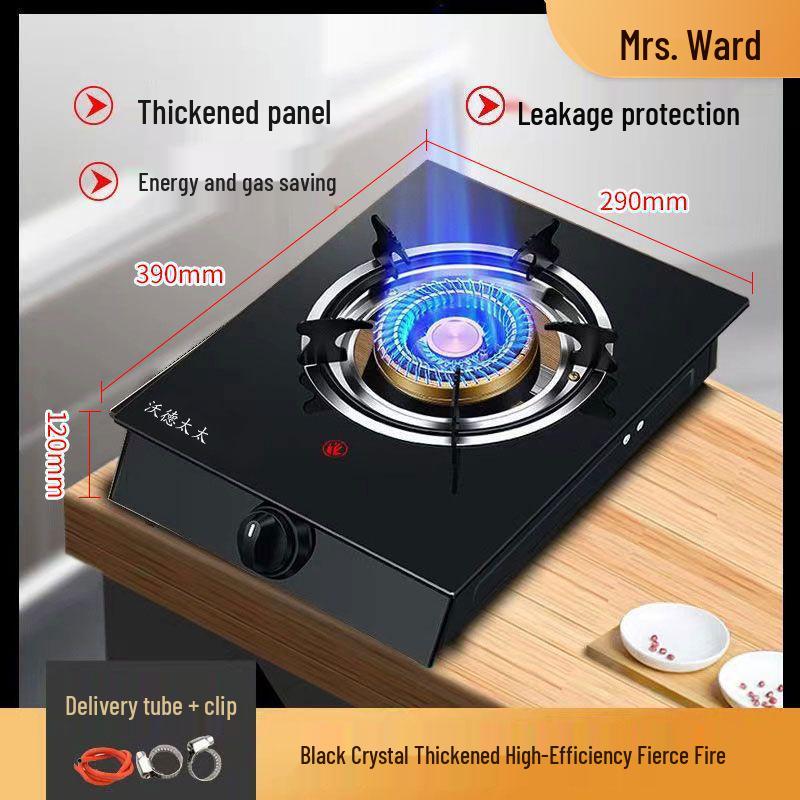 Home Energy-Saving Single Burner Gas Stove for LPG & Natural Gas