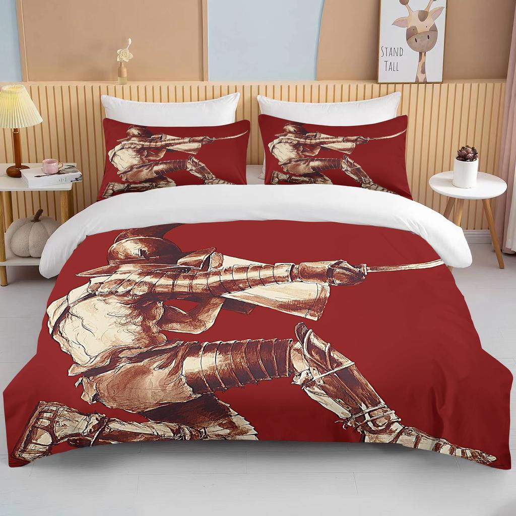 10 Sizes Cartoon Roman Gladiator Bedding Set Colorful Home Textile Duvet Covers Pillowcases Bedclothes Kids Gift Bedding Set