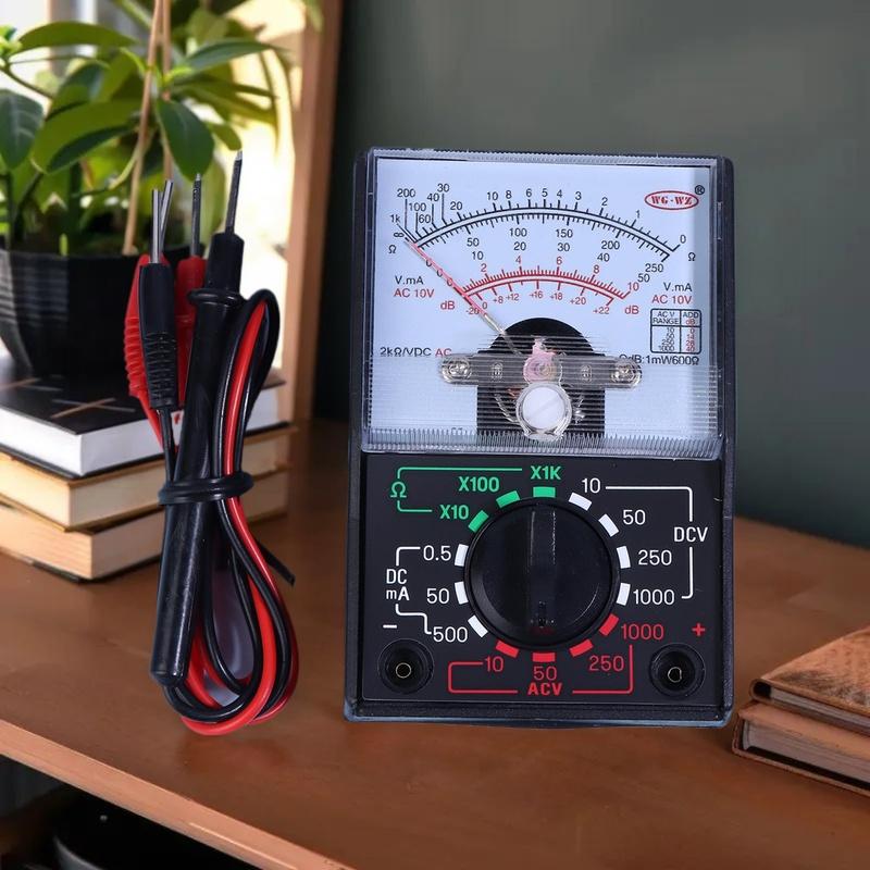 Portable Mini Electric Analog Multimeter Tester Handheld Pointer Voltage Multimeter School Student Experiment Supplies