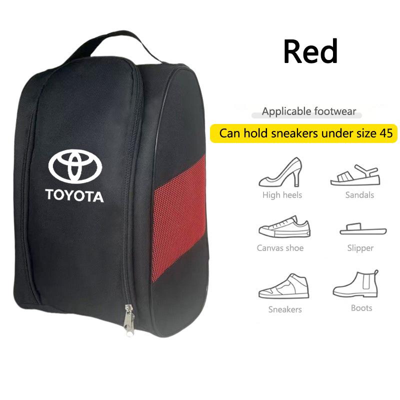 Car Logo Sneaker Bag Travel Outing Shoes Storage Tool For Toyota Corolla Yaris Prius CHR Aygo Camry Auris Avensis Land Cruiser 4