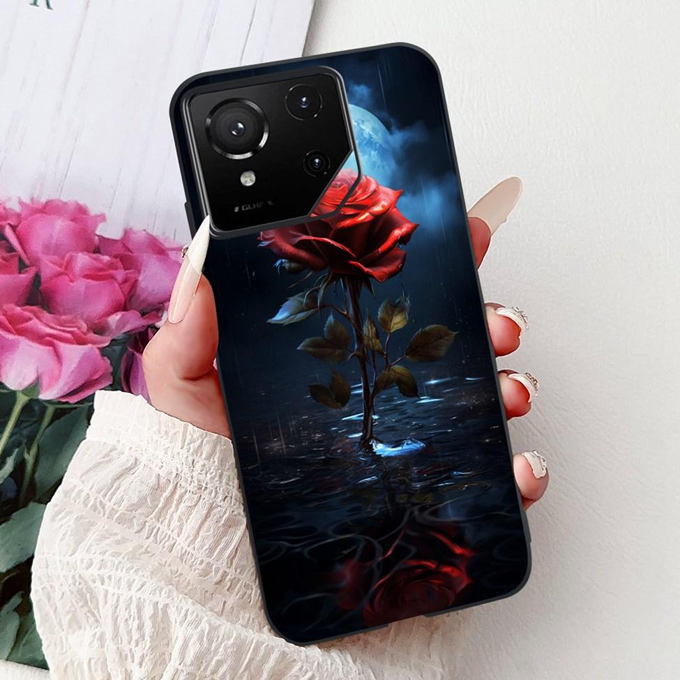 For Asus ROG Phone 9 Pro Back Cover For Asus ROG Phone 9 Case Silicone Cute Cat Luxury Love Funny Painted Shockproof Bumper