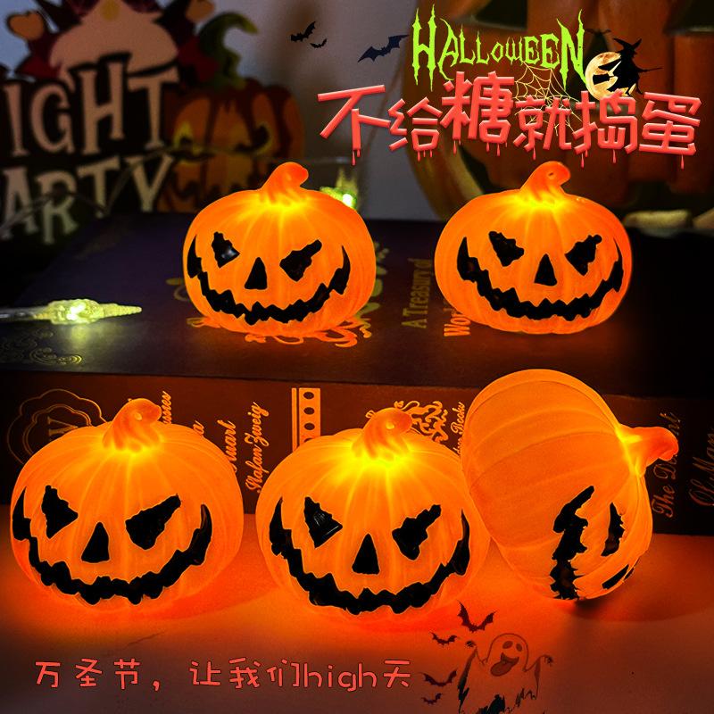 Halloween Led Glow Ghost Tree Light Home Decoration Spider Pumpkin Candle Lamp Haunted House Horror Props Halloween Party Suppl