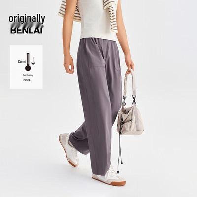 BENLAI Γυναικείο Ψυχρής Αίσθησης, Ρέον, Ίσιας Γραμμής, Casual Αθλητικό Παντελόνι