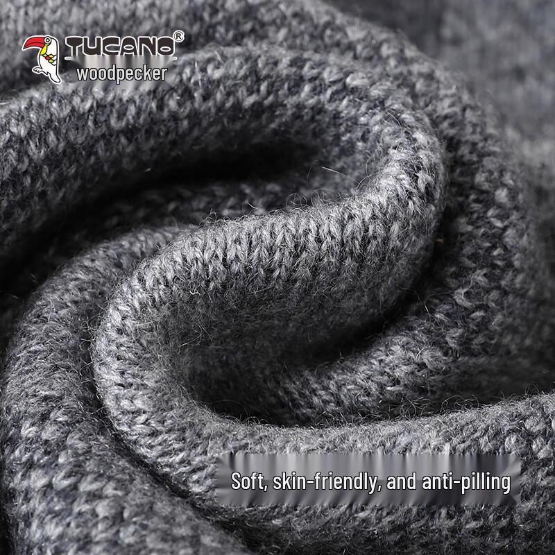 Woodpecker Men's Luxury Cashmere Blend Winter Scarf