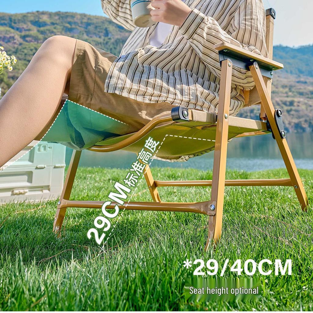 Kermit Outdoor Folding Chair Set: Portable Leisure Fishing & Camping Chair with Table