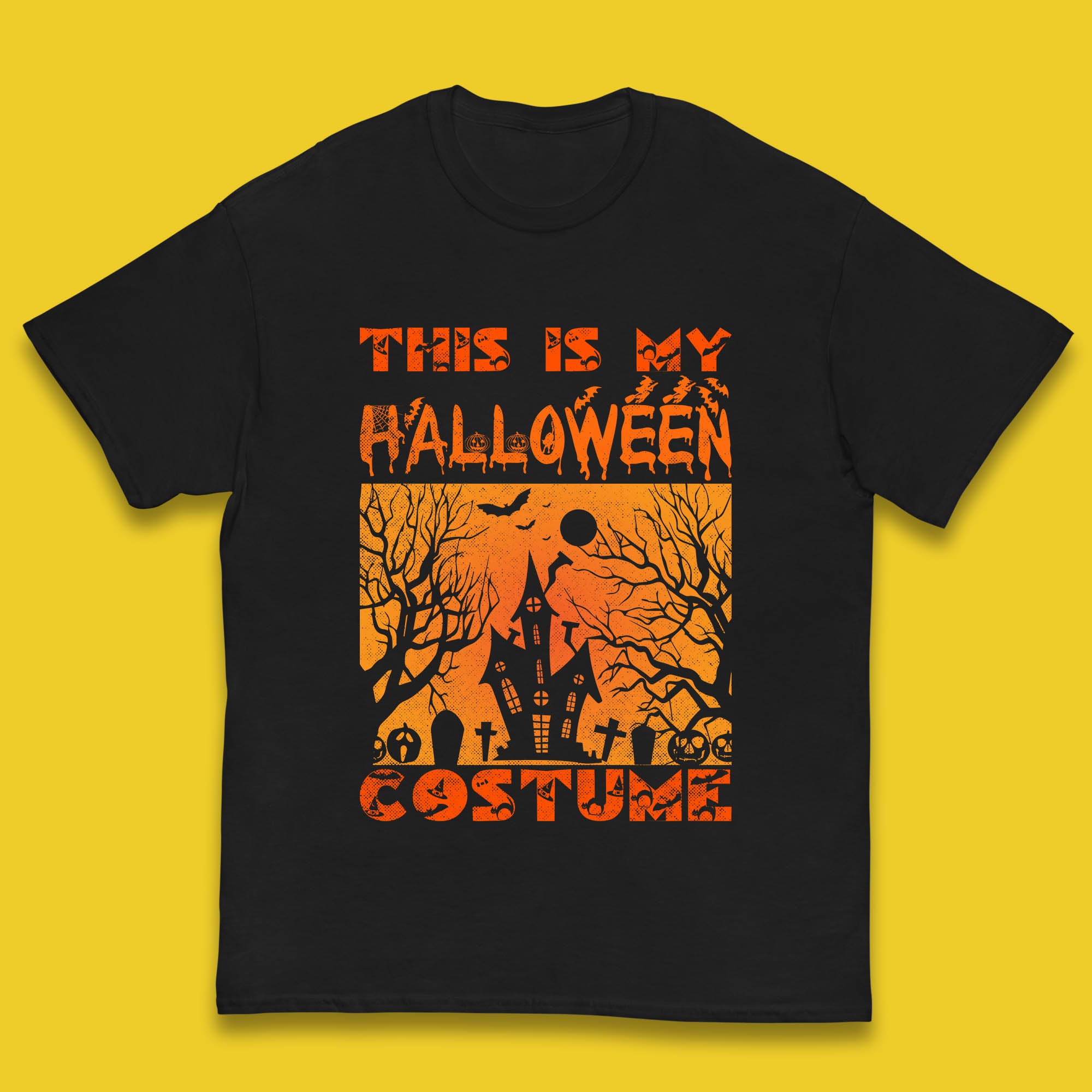 

This Is My Halloween Costume Horror Scary Haunted House Spooky Season Kids T Shirt 120