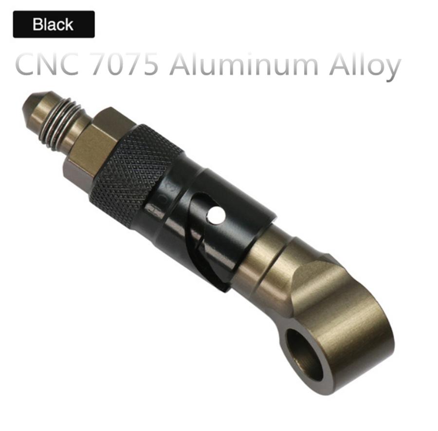80cm CNC AN3 Brake Line Fluid Quick Release Connect Adapter Set Universal Black