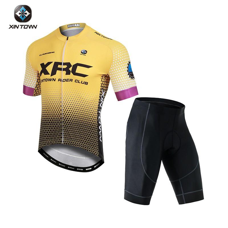1 Mens Cycling Jersey Shorts Set Breathable Quick-Dry Performance Wear Road Bike Outdoor Sport