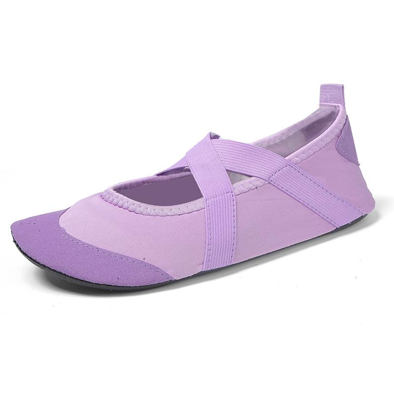 Sapatos Antiderrapantes Femininos para Yoga e Pilates Indoor - Sapatos Esportivos de Ballet e Pular Corda com Solado Macio